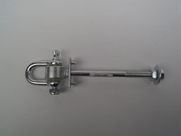 2 stuks - Hermic - Gelagerde harpsluiting m12x160, elektrolitisch verzinkt totale lengte 245 mm