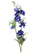 Decostar - Delphinium jesika blauw kunstbloem zijde nepbloem II