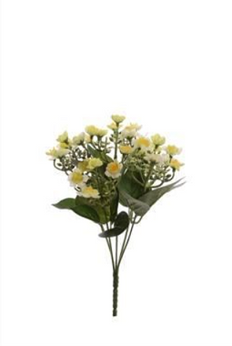 Jasaco - Mini narcis h25 cm creme-groen kunstbloem zijde nepbloem