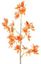 Driesprong Collection - Renanthera m. 25 polyester bloemen oranje kunstbloem zijde nepbloem