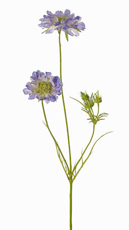 Driesprong Collection - Scabiosa l.blauw kunstbloem zijde nepbloem