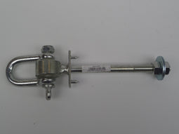 2 stuks - Hermic - Gelagerde harpsluiting m12x140, elektrolitisch verzinkt totale lengte 225 mm