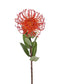 Driesprong Collection - Leucospermum cordifolium oranje kunstbloem zijde nepbloem