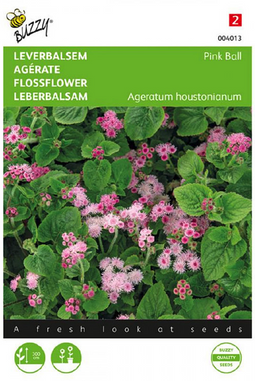 Buzzy - Zaden ageratum leverbalsem pink ball 0.2 gram