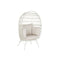 Tuinstoel DKD Home Decor Wit Metaal Synthetische rotan 99 x 71 x 147 cm