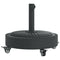 Parasolvoet met wielen voor stok van 38 / 48 mm 27 kg rond