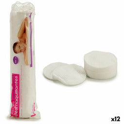 Make-up Remover Pads Katoen Wit (12 Stuks)