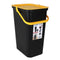Recycling prullenbak Tontarelli Moda 24 L Geel Zwart (6 Stuks)