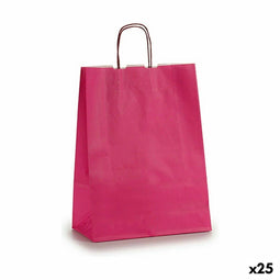 Papieren Zak 12 x 52 x 32 cm Roze (25 Stuks)