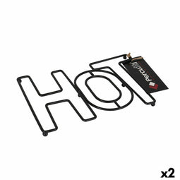 Placemat Percutti Hot Metaal (2 Stuks)