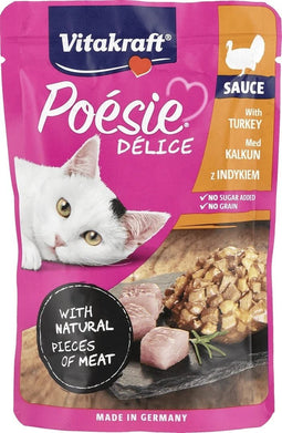 VITAKRAFT POESIE DELICE kalkoen voor katten - natvoer voor katten - 85 g