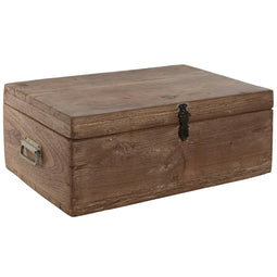 Kist Home ESPRIT Bruin Zwart Natuurlijk Hout 46 x 31 x 31 cm