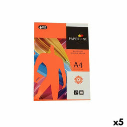 Printpapier Fabrisa Paperline A4 500 Lakens Oranje (5 Stuks)