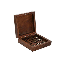 Drie-op-een-rij Spel Home ESPRIT 10 x 10 x 4 cm