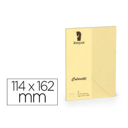 Enveloppen Rossler Papier 220705519 Bruin Papier 114 x 162 mm