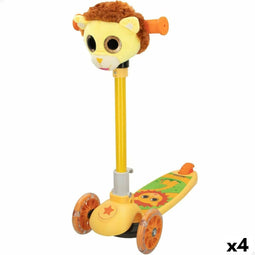 Scooter K3yriders Lion Geel 4 Stuks
