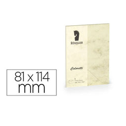 Enveloppen Rossler Papier 220707506 Geel Papier 81 x 114 mm