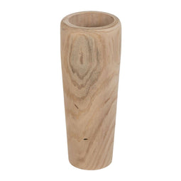Vaas Natuurlijk Paulownia hout 23 x 23 x 58 cm