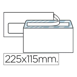 Enveloppen Liderpapel SB09 Wit Papier 115 x 225 mm (25 Stuks)