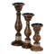 Set van placemats Bruin Ijzer Mangohout 14 x 14 x 38 cm (3 Stuks)
