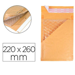 Enveloppen Q-Connect KF16582 Bruin 220 x 260 mm (100 Stuks)