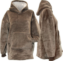 Unique Living - Oversized kids hoodie taupe 75x63 cm