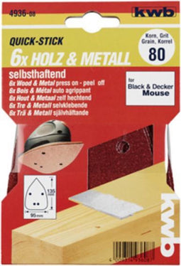 Kwb - Schuurschijf klit k240 mouse 5s