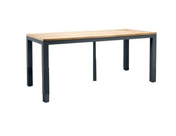 Suns - Suns Monte Vari Dining Tafel Matt Royal Grey Met Teak Top 240 x 100 cm