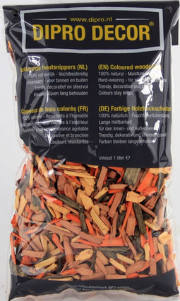 2 stuks - Dipro - Houtsnippers A84 Oranje mix 1 liter
