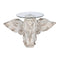 Bijzettafel DKD Home Decor Grijs Kristal Magnesium 96 x 52 x 62 cm
