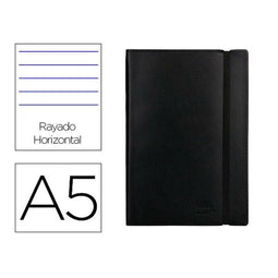 Schrijfblok Liderpapel LB44 Zwart A5 120 Lakens