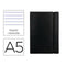 Schrijfblok Liderpapel LB44 Zwart A5 120 Lakens