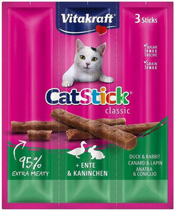 VITAKRAFT CatStick Classic Duck and rabbit - Kattensnoepje - 18g