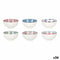 Kom La Mediterránea Aiko Multicolour ø 11 x 5,8 cm (36 Stuks)