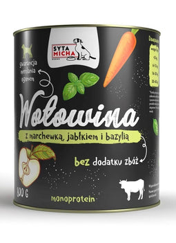 SYTA MICHA Beef with carrot, apple and basil - nat hondenvoer - 800g