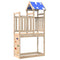 Speeltoren met rotswand 110,5x52,5x215 cm massief grenenhout
