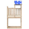 Speeltoren met rotswand 110,5x52,5x215 cm massief grenenhout