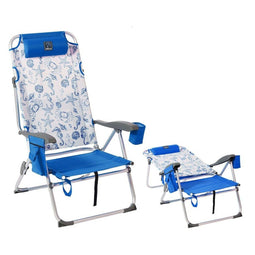 Strandstoel Blauw 108 x 47 x 30 cm
