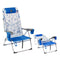 Strandstoel Blauw 108 x 47 x 30 cm
