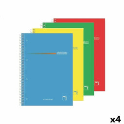 Set notitieboekjes Pacsa Premium Greca A5 4 Onderdelen 160 Lakens (4 Stuks)