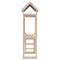 Speeltoren met ladder 110,5x52,5x215 cm massief grenenhout