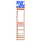 Speeltoren met klimwand 85x52,5x265 cm douglas vurenhout