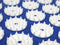 Shanti acupressure pillow / cushion nail (23x23cm Blue )