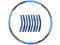 Foam Hula Hoop 95cm (Blue-Grey) 8 pieces