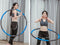 Foam Hula Hoop 95cm (Blue-Grey) 8 pieces