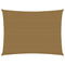 Zonnezeil 160 g/m 4x5 m HDPE taupe