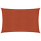 Zonnezeil 160 g/m 6x8 m HDPE terracottakleurig