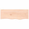 Wandschap 80x30x2 cm onbehandeld massief eikenhout