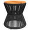 Salontafel met draad 45x44 cm massief acaciahout