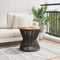 Salontafel met draad 45x44 cm massief acaciahout
